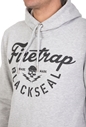 FIRETRAP-Ανδρική φούτερ μπλούζα GRAPH HOODY γκρι